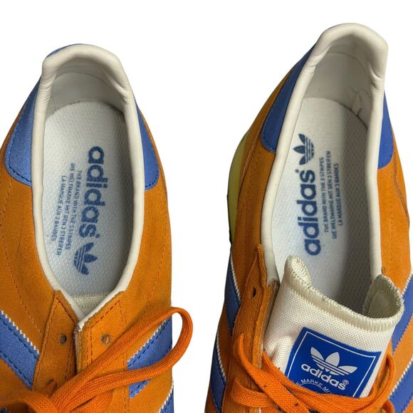 Adidas Marathon 85 Suede Sneaker Shoe Vintage Inspired Orange  Blue Men 10.5 main image 5